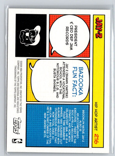 2005-06 Bazooka #216 Jay-Z M04