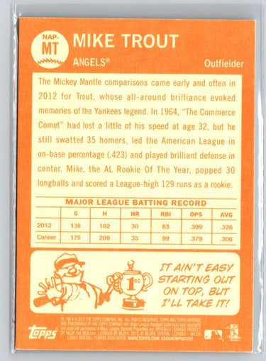 2013 Topps Heritage #NAP-MT Mike Trout New Age Performers M04