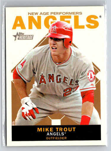 2013 Topps Heritage #NAP-MT Mike Trout New Age Performers M04