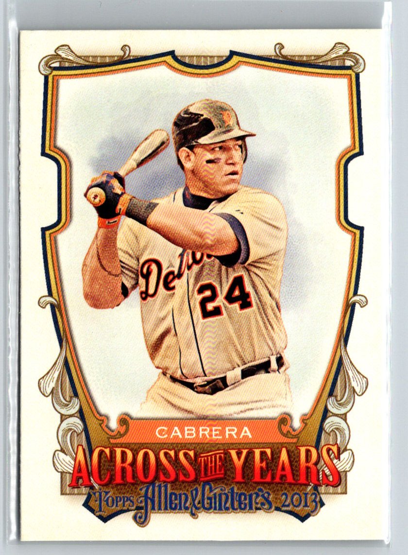 2013 Topps Allen & Ginter #ATY-MC Miguel Cabrera Across the Years M05