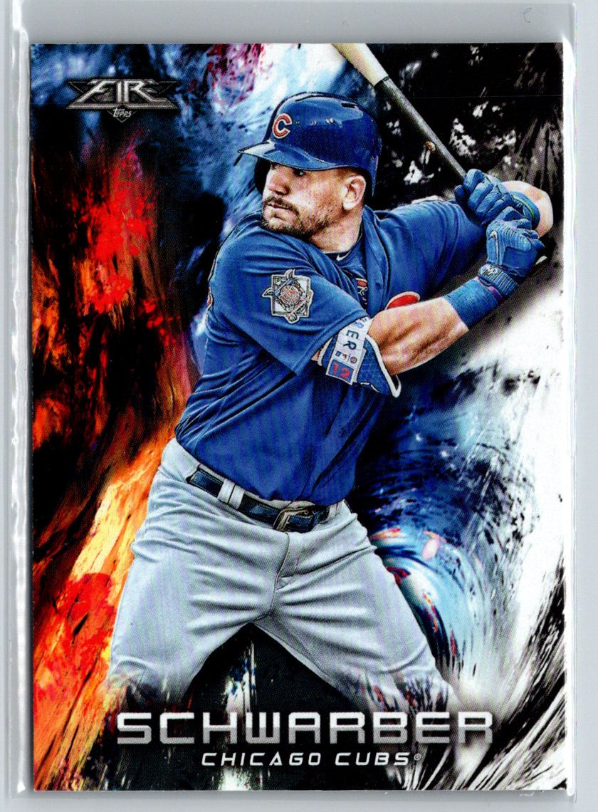 2018 Topps Fire #165 Kyle Schwarber M05