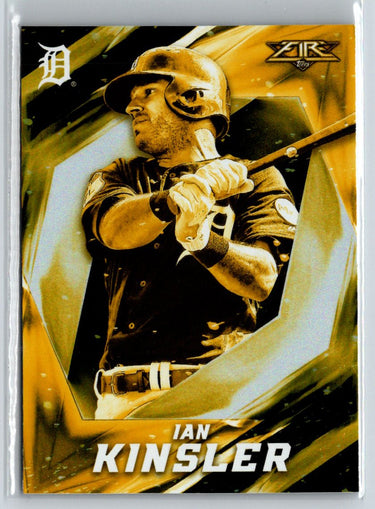 2017 Topps Fire #68 Ian Kinsler Gold Minted M05