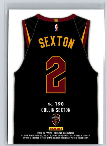2018-19 Panini Threads #190 Collin Sexton M05