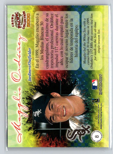 2000 Pacific Crown Collection Magglio Ordonez Latinos Major Leagues M06