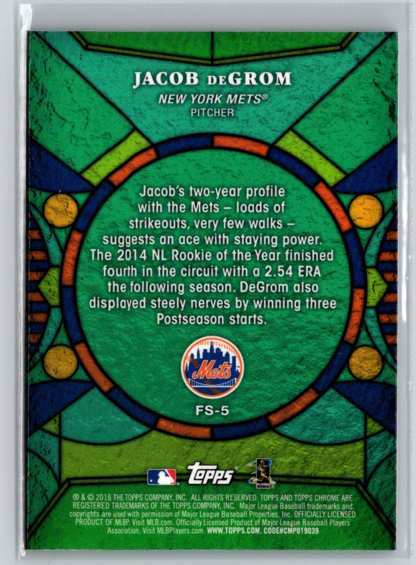 2016 Topps Chrome #FS-5 Jacob deGrom Future Stars M06