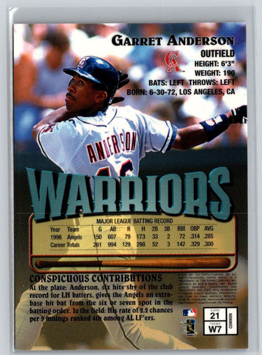 1997 Finest #21 Garret Anderson M06