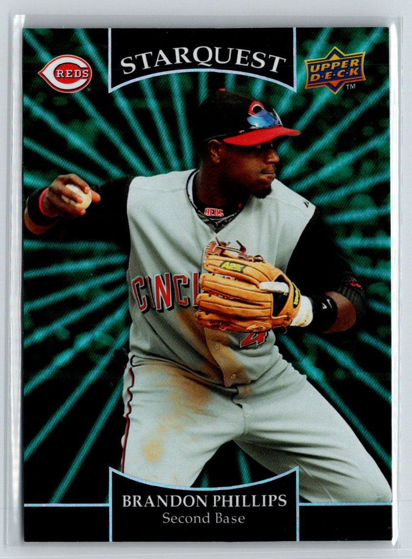 2009 Upper Deck #SQ-27 Brandon Phillips StarQuest Emerald Super Rare M07