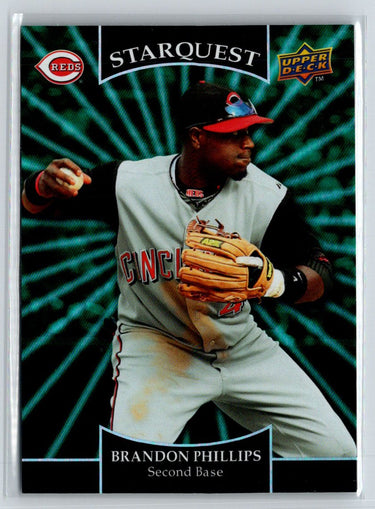 2009 Upper Deck #SQ-27 Brandon Phillips StarQuest Emerald Super Rare M07