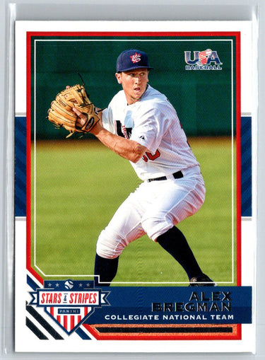 2017 Panini Stars & Stripes USA Baseball #95 Alex Bregman M07