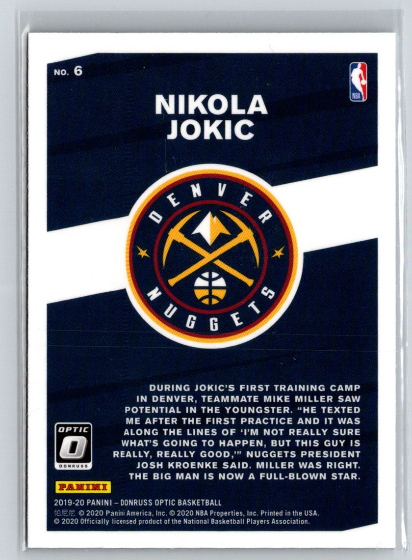 2019-20 Donruss Optic #6 Nikola Jokic My House! M08