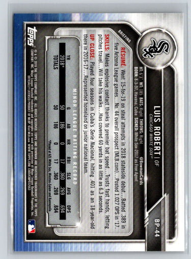 2019 Bowman #BP-44 Luis Robert Prospects M08