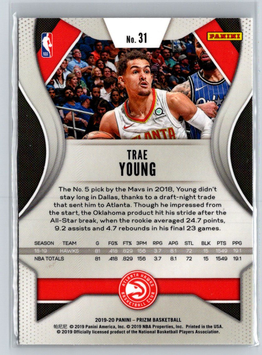 2019-20 Panini Prizm #31 Trae Young M10