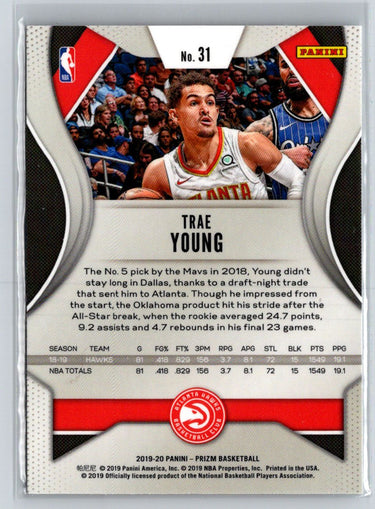 2019-20 Panini Prizm #31 Trae Young M10