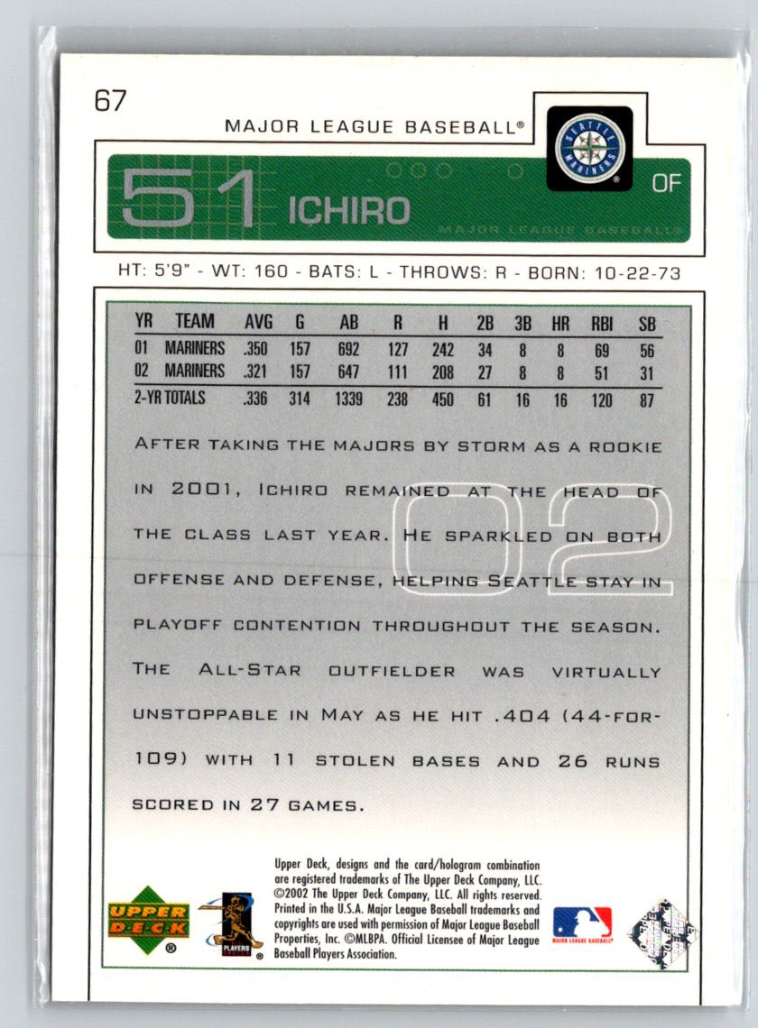 2003 Upper Deck #67 Ichiro M10