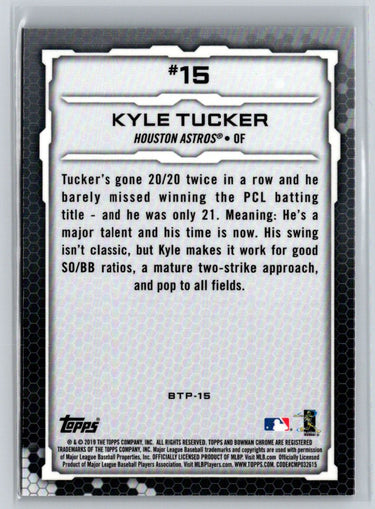 2019 Bowman #BTP-15 Kyle Tucker Bowman Scouts' Top 100 M11