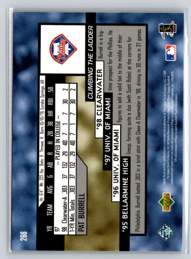 1999 Upper Deck #266 Pat Burrell M11