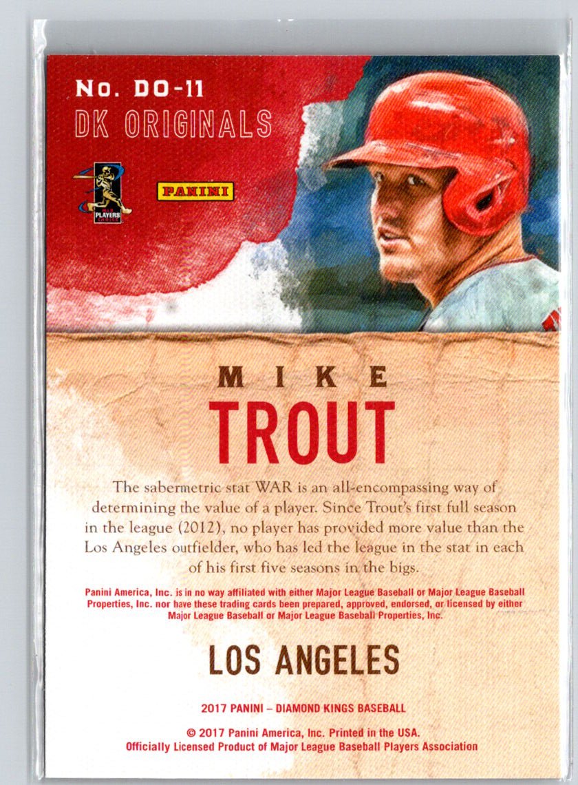 2017 Panini Diamond Kings #DO-11 Mike Trout DK Originals M12
