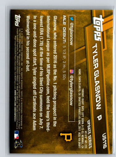 2017 Topps Update #US116 Tyler Glasnow M12
