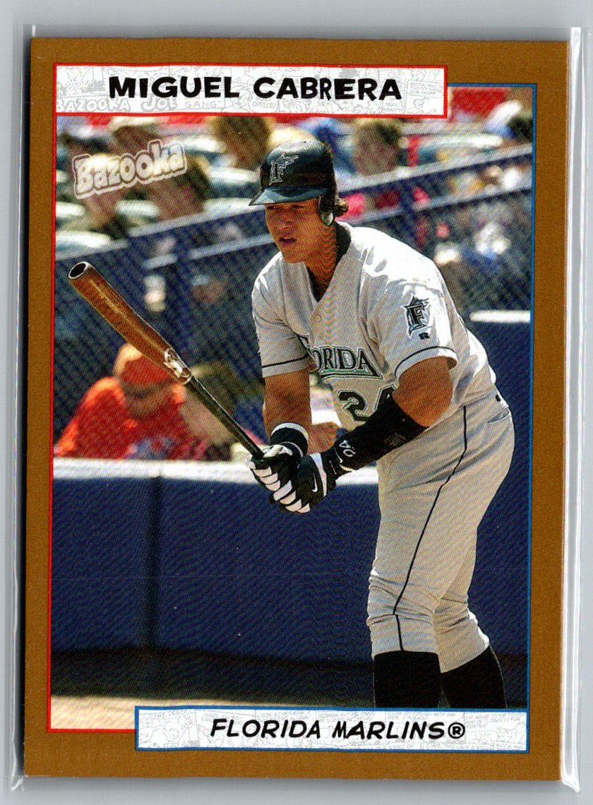 2005 Bazooka #78 Miguel Cabrera Gold Chunks M13