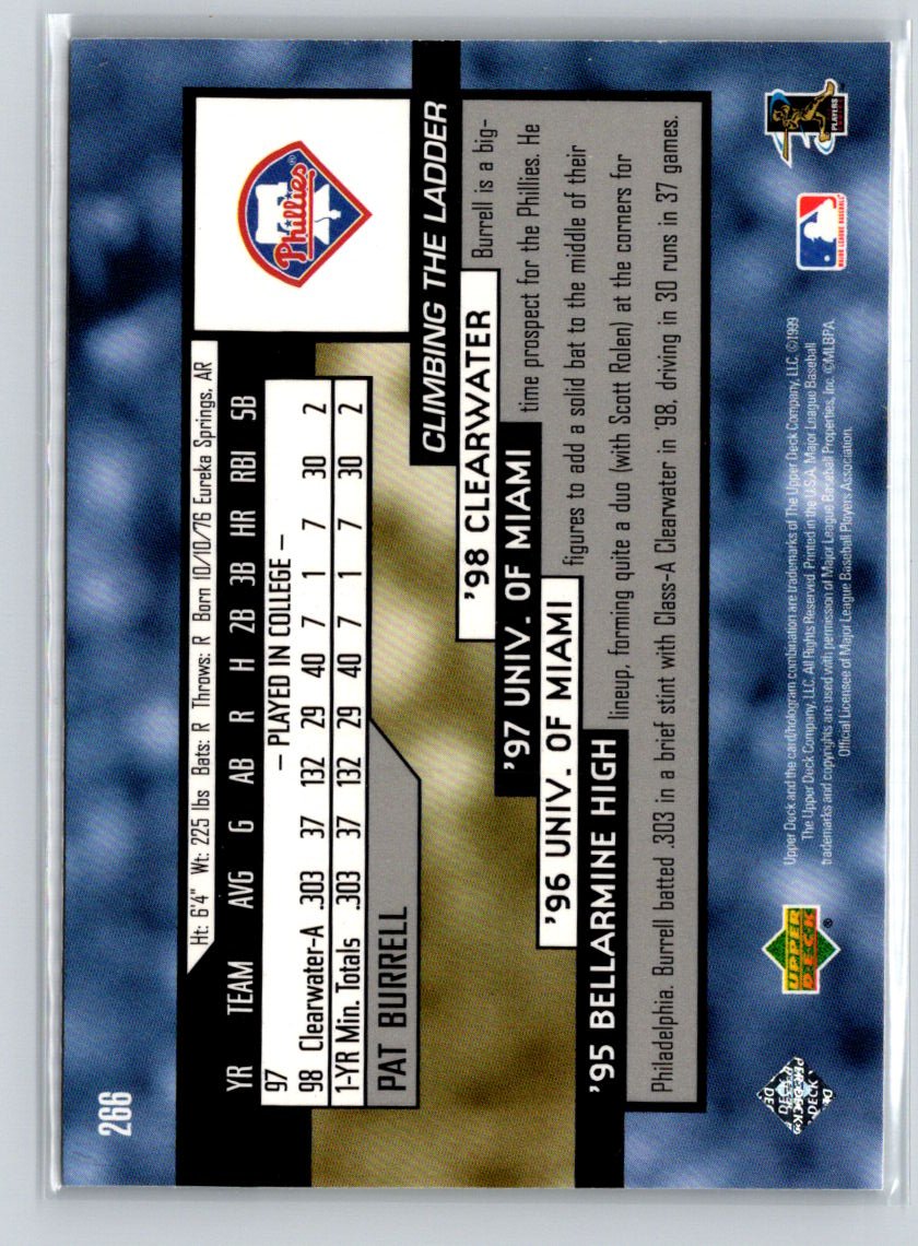 1999 Upper Deck #266 Pat Burrell M13
