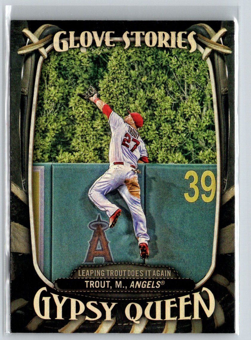 2016 Topps Gypsy Queen #GS-1 Mike Trout Glove Stories M14