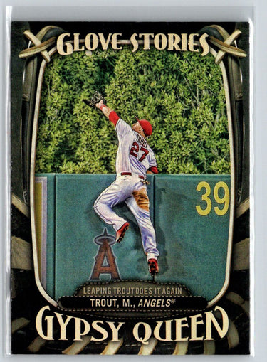 2016 Topps Gypsy Queen #GS-1 Mike Trout Glove Stories M14