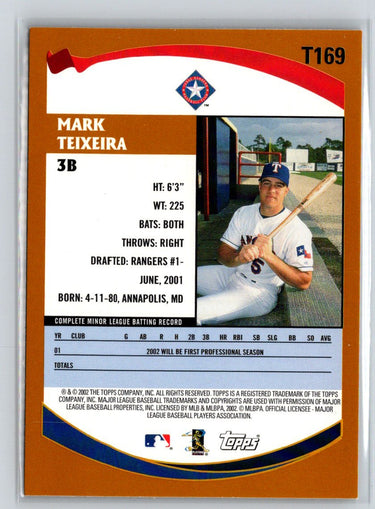 2002 Topps Traded & Rookies #T169 Mark Teixeira M15