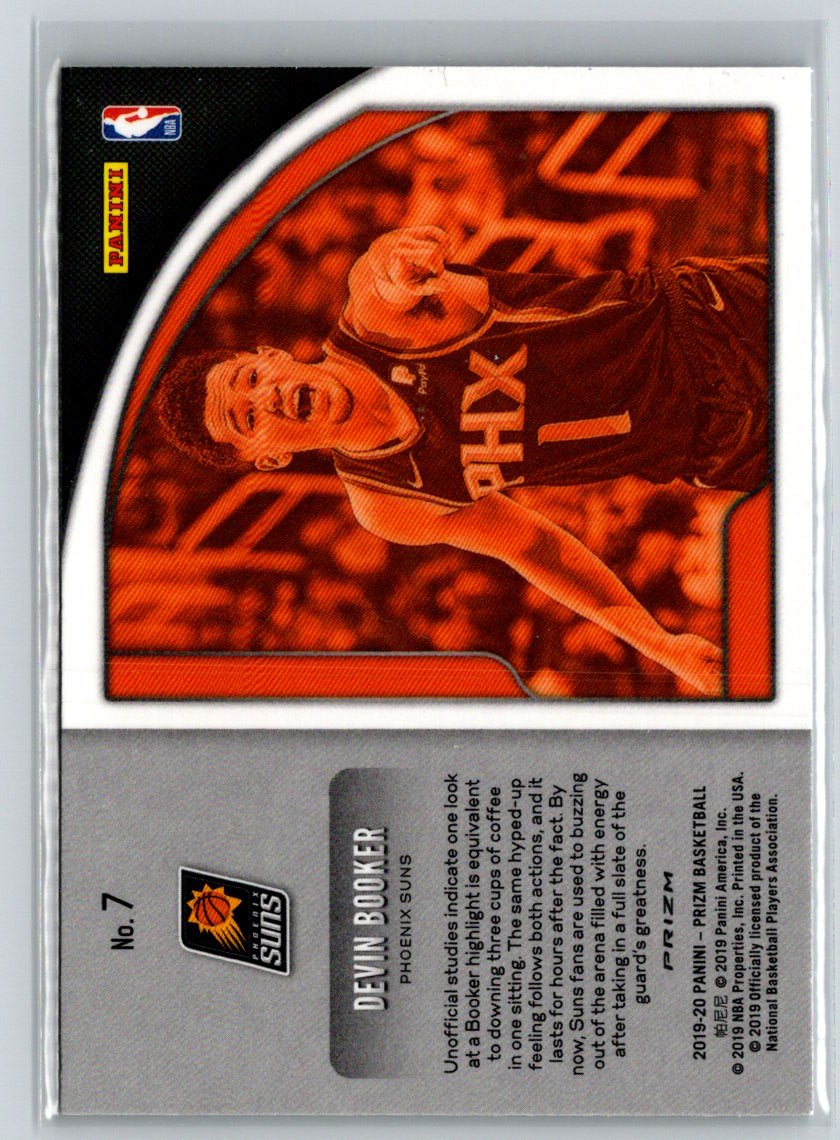 2019-20 Panini Prizm #7 Devin Booker Get Hyped! Green M15