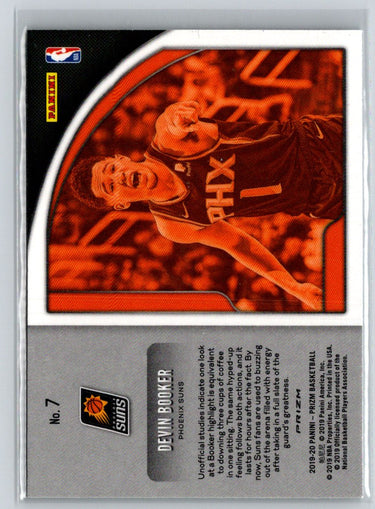 2019-20 Panini Prizm #7 Devin Booker Get Hyped! Green M15