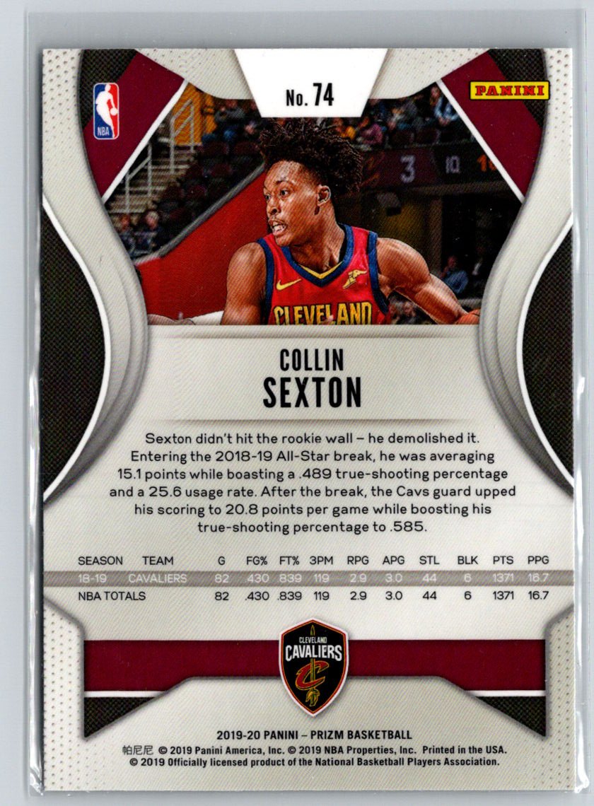 2019-20 Panini Prizm #74 Collin Sexton M15