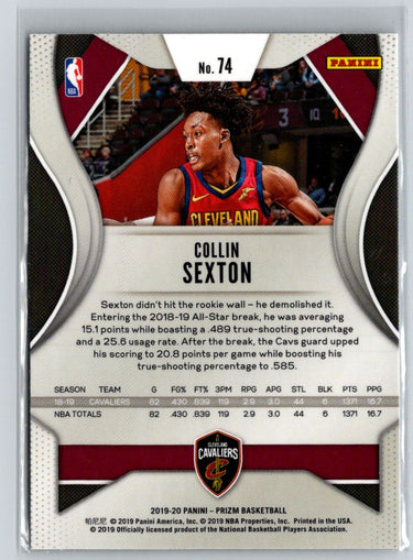 2019-20 Panini Prizm #74 Collin Sexton M15