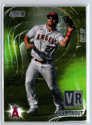 2021 Stadium Club #VR-6 Mike Trout Virtual Reality M16