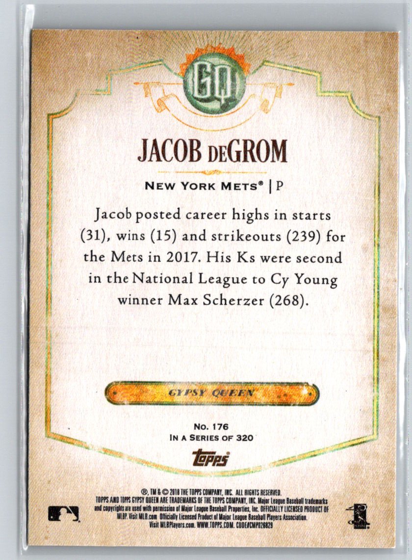 2018 Topps Gypsy Queen #176 Jacob deGrom M16