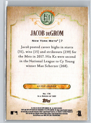 2018 Topps Gypsy Queen #176 Jacob deGrom M16