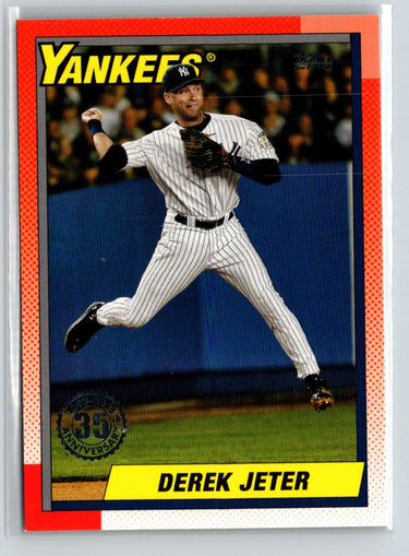 2025 Topps #T90-87 Derek Jeter 1990 Topps Baseball 35th Anniversary M17