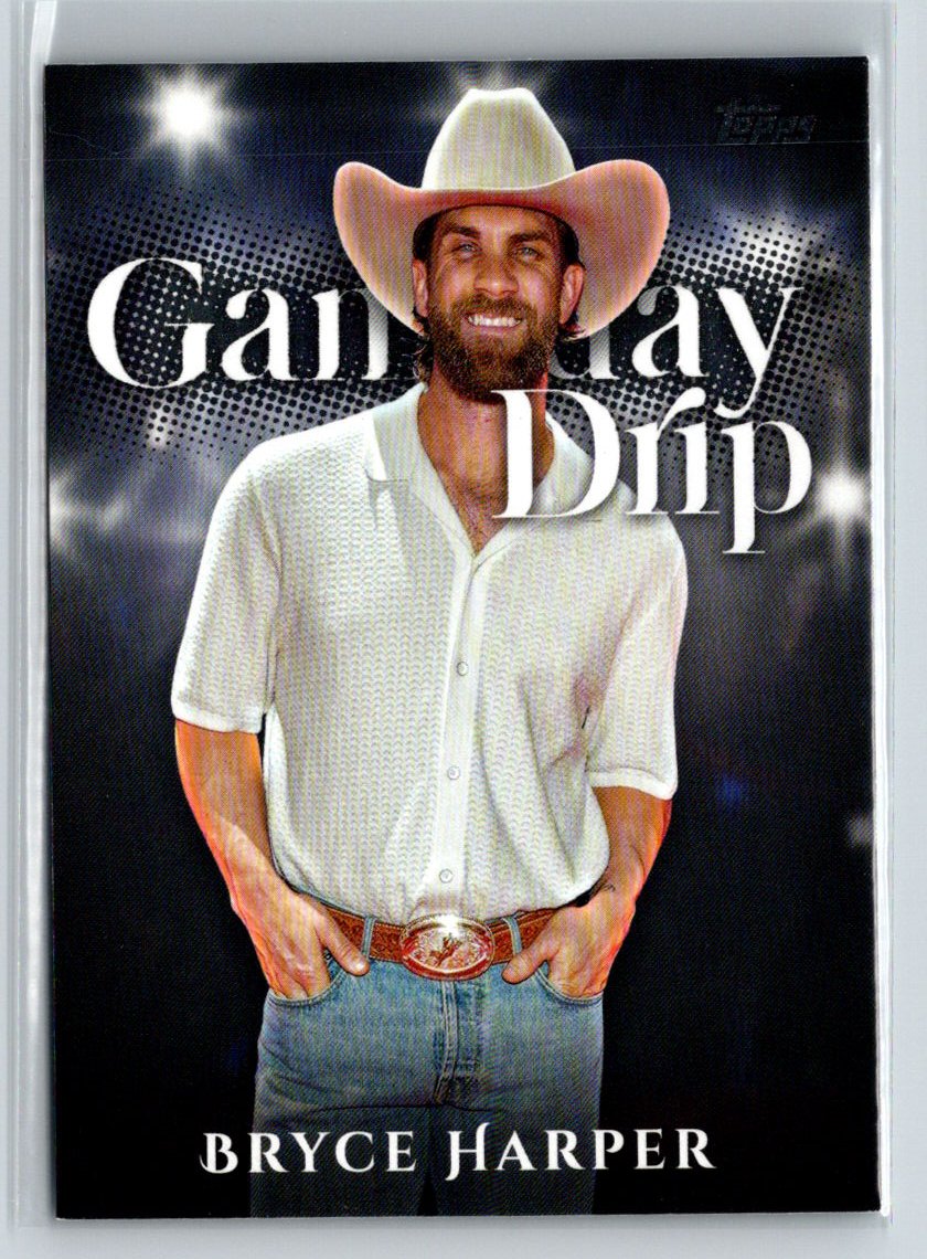 2025 Topps #GD-5 Bryce Harper Gameday Drip M17