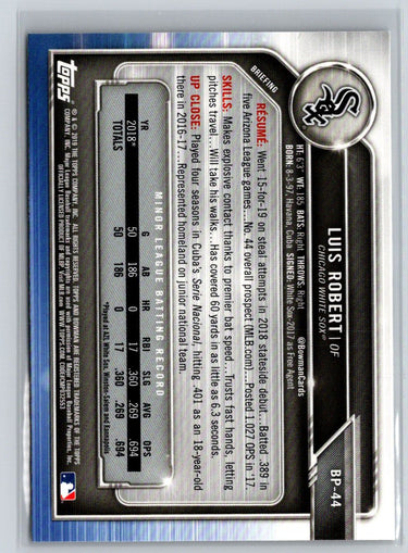 2019 Bowman #BP-44 Luis Robert Prospects M17