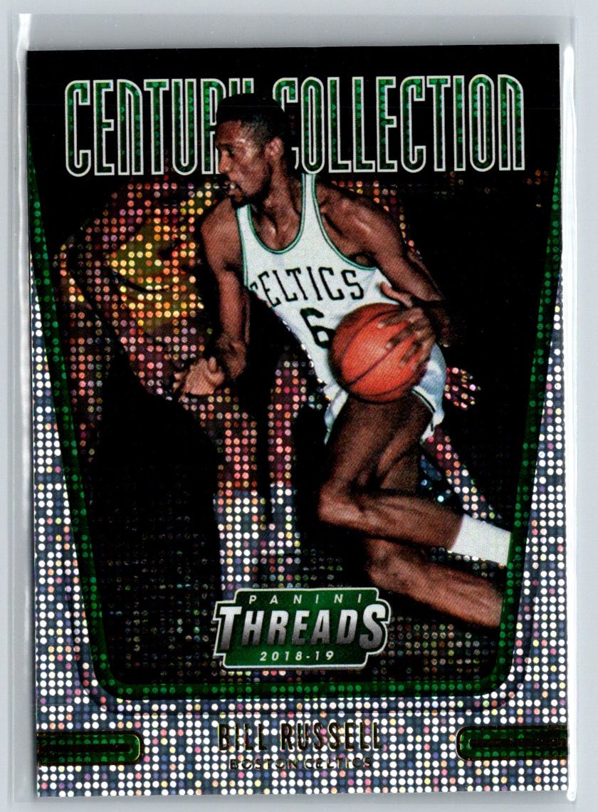2018-19 Panini Threads #5 Bill Russell Century Collection Dazzle M17
