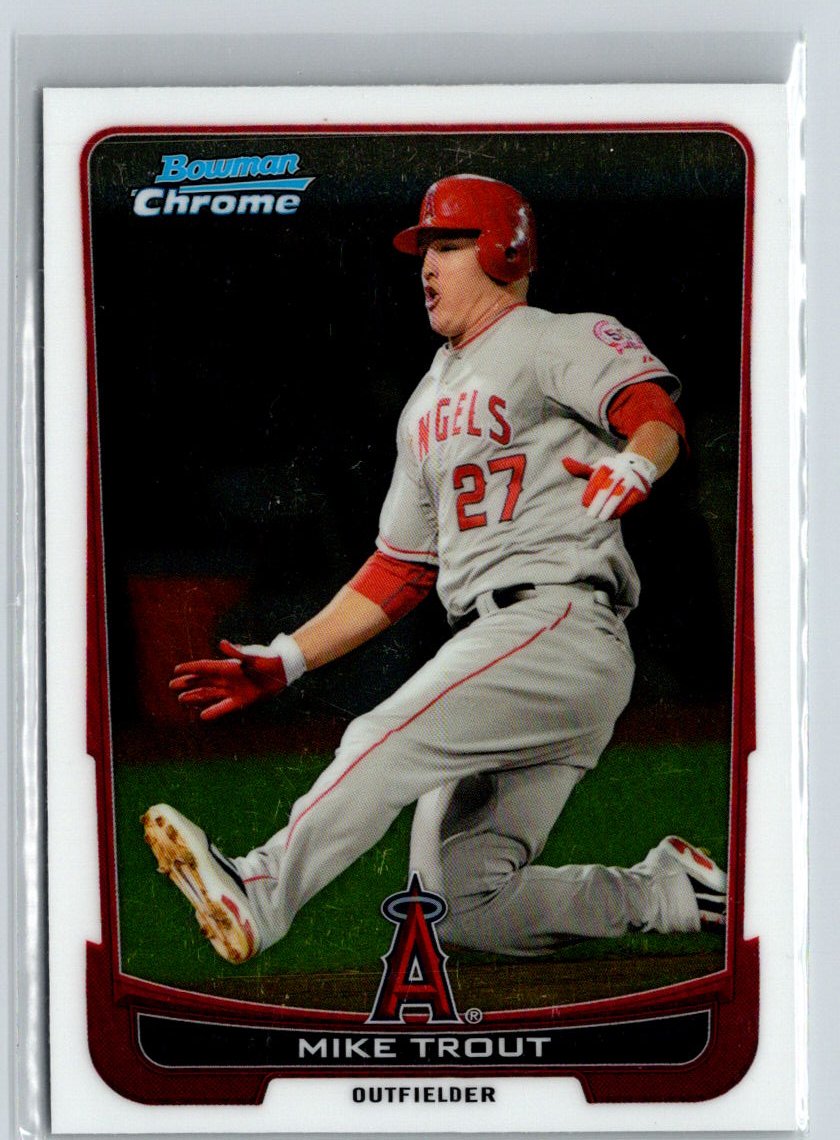 2012 Bowman Chrome #157 Mike Trout M18