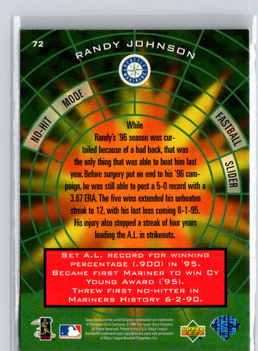 1997 Upper Deck #72 Randy Johnson M18