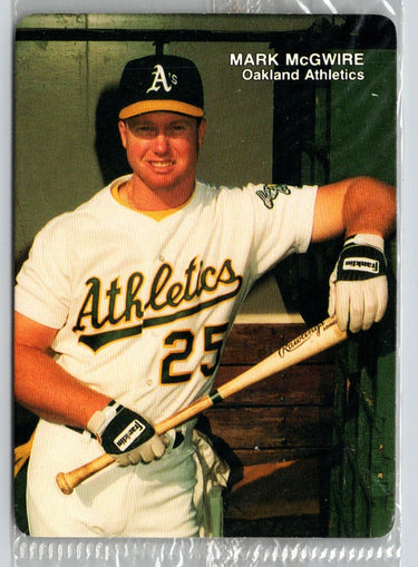 1990 Mother's Cookies Mark McGwire #2 Mark McGwire (Holding bat in front) M20