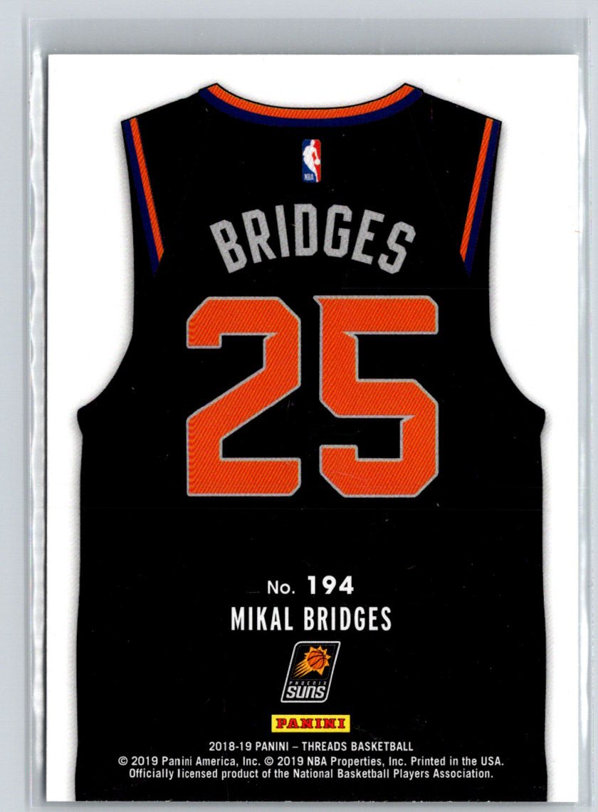 2018-19 Panini Threads #194 Mikal Bridges M20