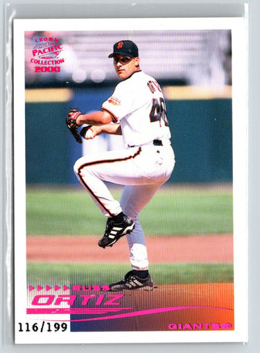 2000 Pacific Crown Collection #255 Russ Ortiz Holographic Purple #/199 M21