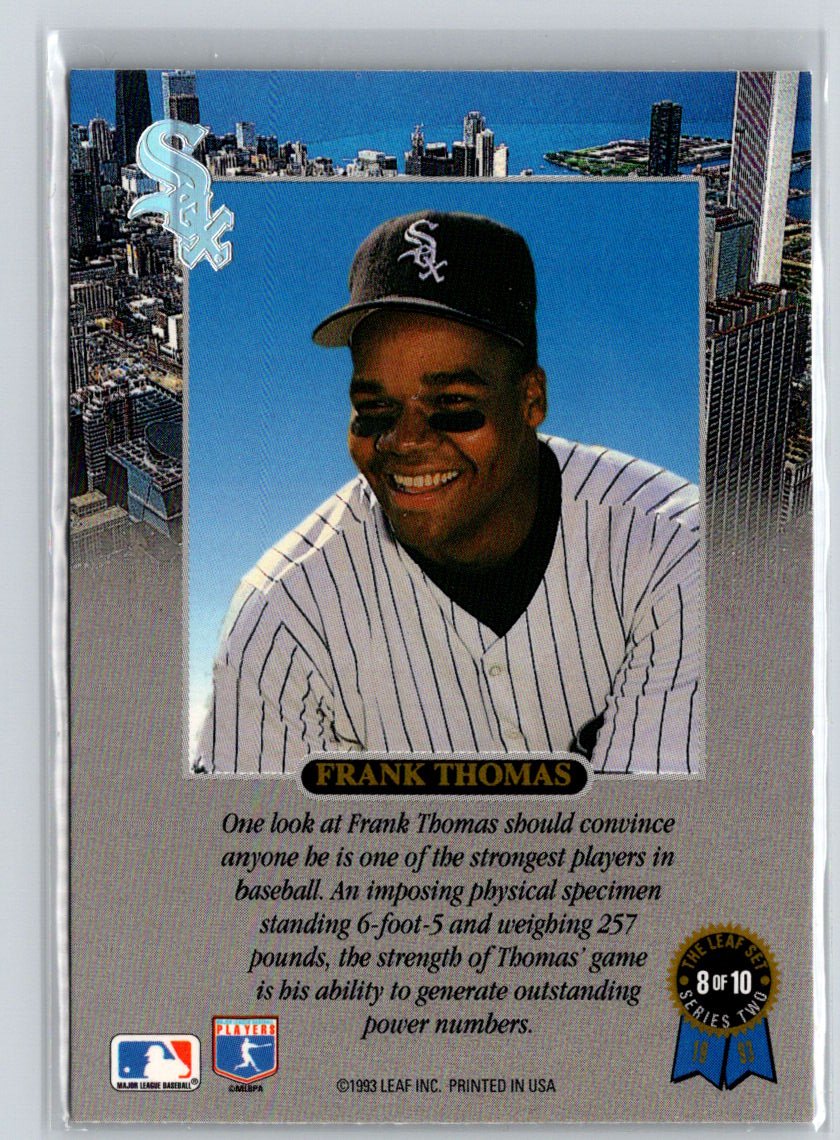 1993 Leaf #8 Frank Thomas Frank Thomas M21