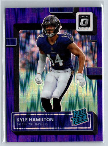 2022 Donruss Optic #238 Kyle Hamilton Purple Shock M21