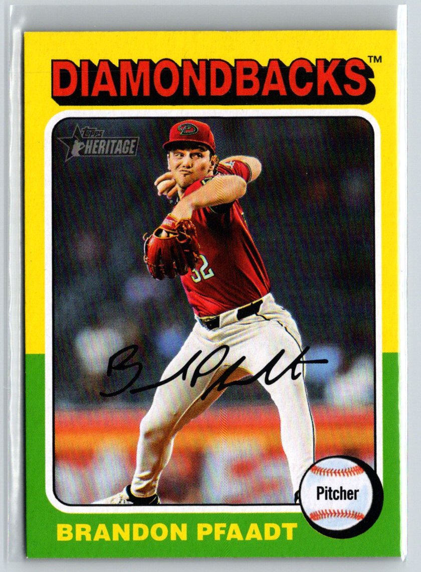 2024 Topps Heritage #656 Brandon Pfaadt M22