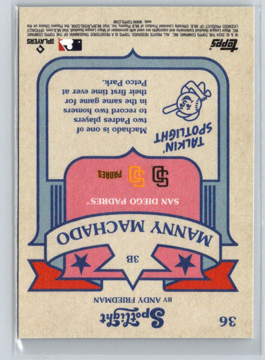 2024 Topps Spotlight by Andy Friedman #36 Manny Machado M22