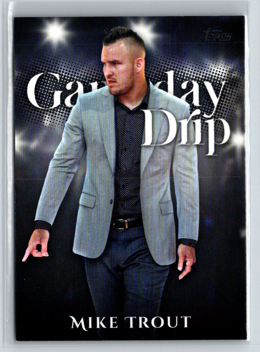 2025 Topps #GD-4 Mike Trout Gameday Drip M22