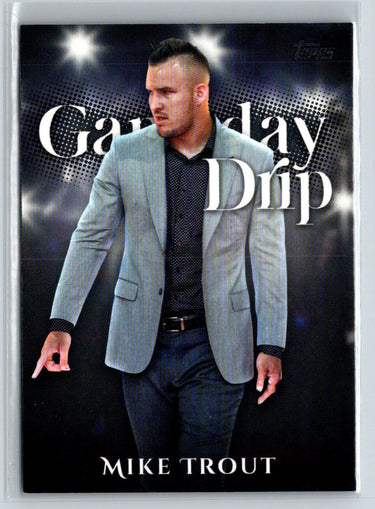2025 Topps #GD-4 Mike Trout Gameday Drip M22