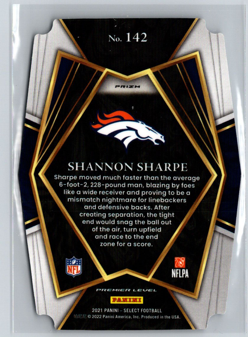 2021 Panini Select #142 Shannon Sharpe Silver Prizm Die Cut M22
